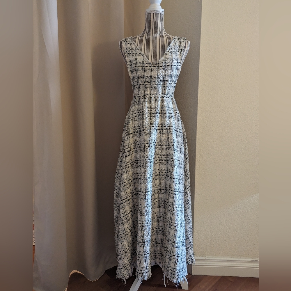 Tweed pinafore dress